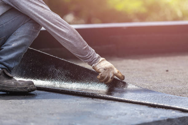 Professional Waterproofing technician working in Brownstown, PA